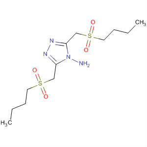 4H-1,2,4-Triazol-4-amine, 3,5-bis[(butylsulfonyl)methyl]-