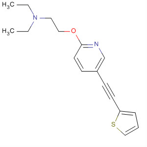 Ethanamine, N,N-diethyl-2-[[5-(2-thienylethynyl)-2-pyridinyl]oxy]-