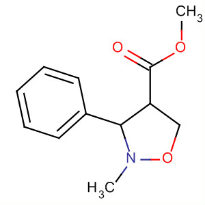4-Isoxazolidinecarboxylic acid, 2-methyl-3-phenyl-, methyl ester, cis-