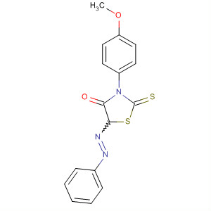 4-Thiazolidinone, 3-(4-methoxyphenyl)-5-(phenylazo)-2-thioxo-