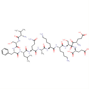 L-Glutamic acid,L-valyl-L-seryl-L-phenylalanyl-L-leucyl-L-glutaminyl-L-alanyl-L-lysyl-L-lysyl-L-a-glutamyl-L-seryl-