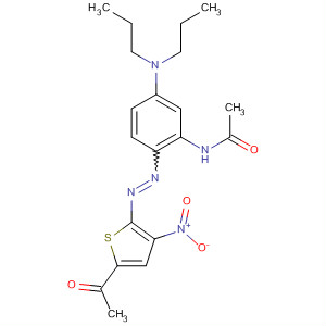 Acetamide,N-[2-[(5-acetyl-3-nitro-2-thienyl)azo]-5-(dipropylamino)phenyl]-