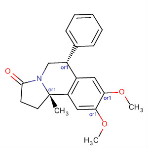 Pyrrolo[2,1-a]isoquinolin-3(2H)-one,1,5,6,10b-tetrahydro-8,9-dimethoxy-10b-methyl-6-phenyl-, trans-