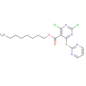 5-Pyrimidinecarboxylic acid, 2,4-dichloro-6-(2-pyrimidinylthio)-, octylester