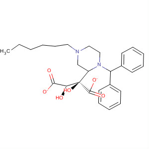 Piperazine, 1-(diphenylmethyl)-4-hexyl-,(2R,3R)-2,3-dihydroxybutanedioate