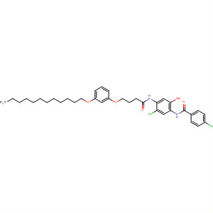 Benzamide,4-chloro-N-[5-chloro-4-[[4-[3-(dodecyloxy)phenoxy]-1-oxobutyl]amino]-2-hydroxyphenyl]-