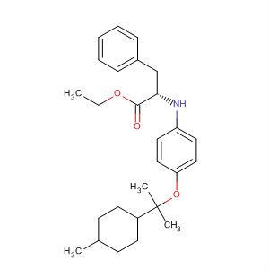 Phenylalanine, N-[4-[1-methyl-1-(4-methylcyclohexyl)ethoxy]phenyl]-,ethyl ester