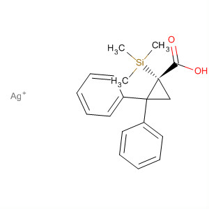 Cyclopropanecarboxylic acid, 2,2-diphenyl-1-(trimethylsilyl)-, silver(1+)salt, (R)-