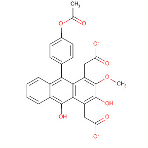 2,9-Anthracenediol, 10-[4-(acetyloxy)phenyl]-3-methoxy-, diacetate