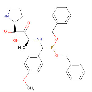 L-Proline,1-[N-[[bis(phenylmethoxy)phosphinyl](4-methoxyphenyl)methyl]-L-alanyl]-