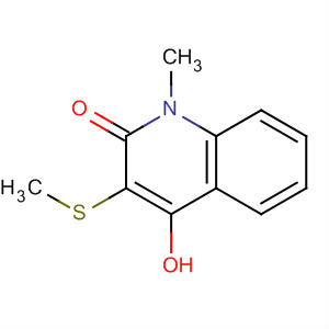 2(1H)-Quinolinone, 4-hydroxy-1-methyl-3-(methylthio)-