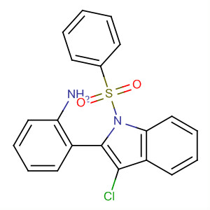 1H-Indole, 2-(2-aminophenyl)-3-chloro-1-(phenylsulfonyl)-