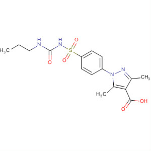 1H-Pyrazole-4-carboxylic acid,3,5-dimethyl-1-[4-[[[(propylamino)carbonyl]amino]sulfonyl]phenyl]-