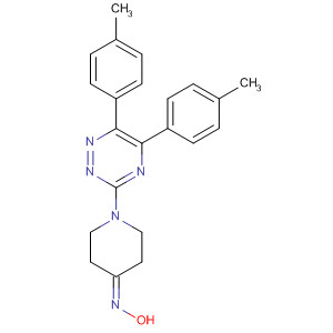 4-Piperidinone, 1-[5,6-bis(4-methylphenyl)-1,2,4-triazin-3-yl]-, oxime