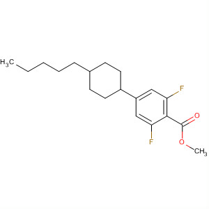 Benzoic acid, 2,6-difluoro-4-(4-pentylcyclohexyl)-, methyl ester, trans-