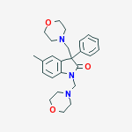 1,3-BIS(MORPHOLINOMETHYL)-5-METHYL-3-PHENYL-2-INDOLINONE