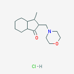 3-methyl-2-(morpholin-4-ylmethyl)-2,3,3a,4,5,6,7,7a-octahydroinden-1-one;hydrochloride