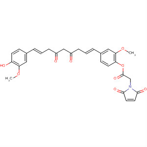 1H-Pyrrole-1-acetic acid, 2,5-dihydro-2,5-dioxo-,4-[(1E,8E)-9-(4-hydroxy-3-methoxyphenyl)-4,6-dioxo-1,8-nonadienyl]-2-methoxyphenyl ester