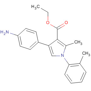 1H-Pyrrole-3-carboxylic acid,4-(4-aminophenyl)-2-methyl-1-(2-methylphenyl)-, ethyl ester