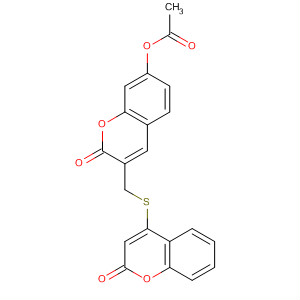 2H-1-Benzopyran-2-one,7-(acetyloxy)-3-[[(2-oxo-2H-1-benzopyran-4-yl)thio]methyl]-