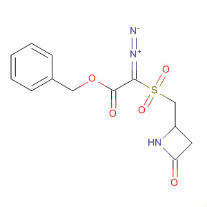 Acetic acid, diazo[[(4-oxo-2-azetidinyl)methyl]sulfonyl]-, phenylmethylester