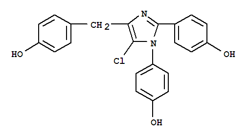 4,4-(5-Chloro-4-(4-hydroxybenzyl)-1H-imidazole-1,2-diyl)diphenol