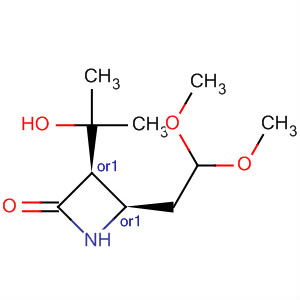 2-Azetidinone, 4-(2,2-dimethoxyethyl)-3-(1-hydroxy-1-methylethyl)-, cis-