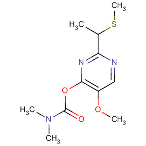Carbamic acid, dimethyl-,5-methoxy-2-[1-(methylthio)ethyl]-4-pyrimidinyl ester