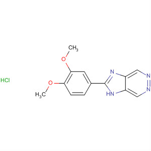 1H-Imidazo[4,5-d]pyridazine, 2-(3,4-dimethoxyphenyl)-, hydrochloride