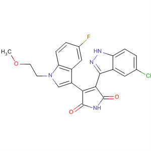 1H-Pyrrole-2,5-dione,3-(5-chloro-1H-indazol-3-yl)-4-[5-fluoro-1-(2-methoxyethyl)-1H-indol-3-yl]-