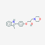 1-[4-(3-methyl-1h-indol-2-yl)phenoxy]-3-morpholin-4-ylpropan-2-ol