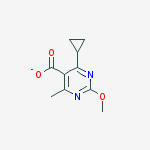 4-cyclopropyl-2-methoxy-6-methylpyrimidine-5-carboxylate