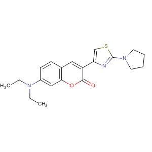 2H-1-Benzopyran-2-one,7-(diethylamino)-3-[2-(1-pyrrolidinyl)-4-thiazolyl]-
