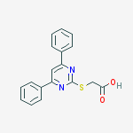 2-(4,6-diphenylpyrimidin-2-yl)sulfanylacetic Acid