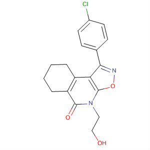 Isoxazolo[5,4-c]isoquinolin-5(4H)-one,1-(4-chlorophenyl)-6,7,8,9-tetrahydro-4-(2-hydroxyethyl)-