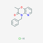 4-benzyl-2-methylpyrido[3,2-b][1,4]oxazin-3-one;hydrochloride