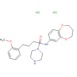 1-Piperazinebutanamide,N-(3,4-dihydro-2H-1,5-benzodioxepin-7-yl)-4-(2-methoxyphenyl)-,dihydrochloride
