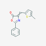 5(4H)-Oxazolone, 4-[(5-methyl-2-thienyl)methylene]-2-phenyl-, (Z)-