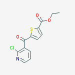 2-CHLORO-3-(5-ETHOXYCARBONYL-2-THENOYL)PYRIDINE