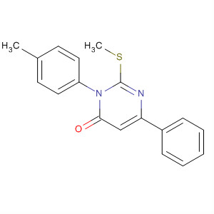 4(3H)-Pyrimidinone, 3-(4-methylphenyl)-2-(methylthio)-6-phenyl-
