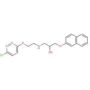 2-Propanol,1-[[2-[(6-chloro-3-pyridazinyl)oxy]ethyl]amino]-3-(2-naphthalenyloxy)-