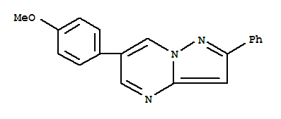 6-(4-METHOXY-PHENYL)-2-PHENYL-PYRAZOLO[1,5-A]PYRIMIDINE