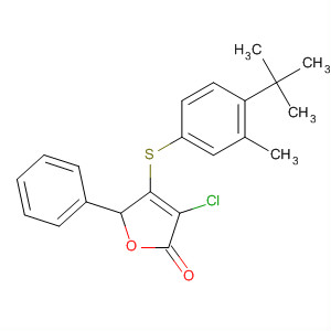 2(5H)-Furanone,3-chloro-4-[[4-(1,1-dimethylethyl)-3-methylphenyl]thio]-5-phenyl-