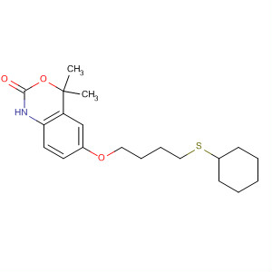 2H-3,1-Benzoxazin-2-one,6-[4-(cyclohexylthio)butoxy]-1,4-dihydro-4,4-dimethyl-