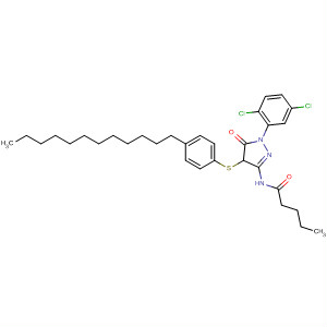 Pentanamide,N-[1-(2,5-dichlorophenyl)-4-[(4-dodecylphenyl)thio]-4,5-dihydro-5-oxo-1H-pyrazol-3-yl]-