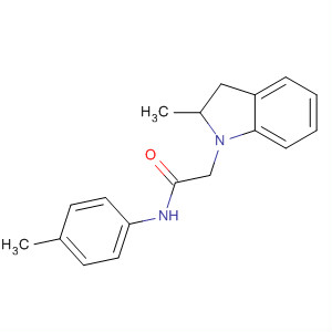 1H-Indole-1-acetamide, 2,3-dihydro-a-methyl-N-(4-methylphenyl)-
