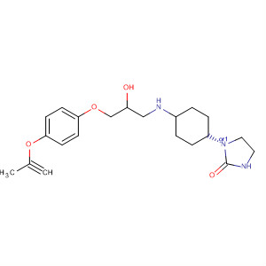 2-Imidazolidinone,1-[4-[[2-hydroxy-3-[4-(2-propynyloxy)phenoxy]propyl]amino]cyclohexyl]-,cis-