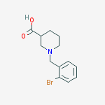 1-(2-bromobenzyl)piperidine-3-carboxylic acid