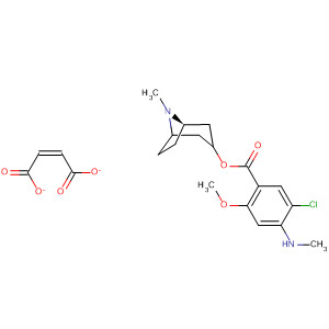 Benzoic acid, 5-chloro-2-methoxy-4-(methylamino)-,8-methyl-8-azabicyclo[3.2.1]oct-3-yl ester, endo-, (2Z)-2-butenedioate(1:1)