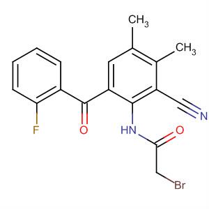 Acetamide,2-bromo-N-[2-cyano-6-(2-fluorobenzoyl)-3,4-dimethylphenyl]-